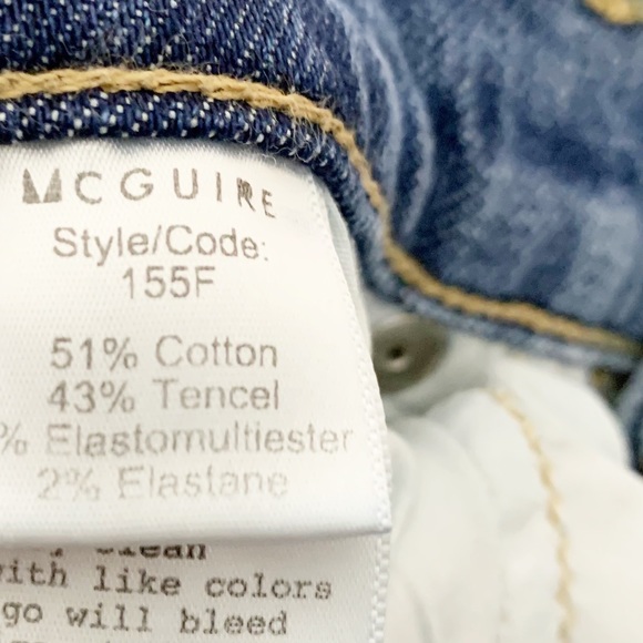 Mcguire Lido Step Fray High Rise Crop Jeans - Picture 9 of 10